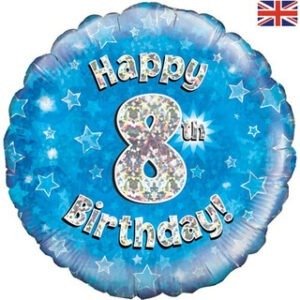 1-16 years - Sparkle Blue Age Balloon
