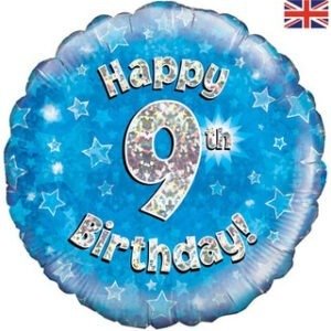 1-16 years - Sparkle Blue Age Balloon