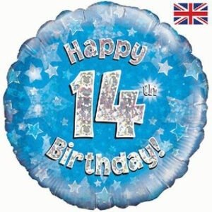1-16 years - Sparkle Blue Age Balloon