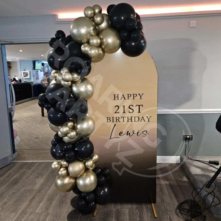 Personalised Printed Arch Backdrop