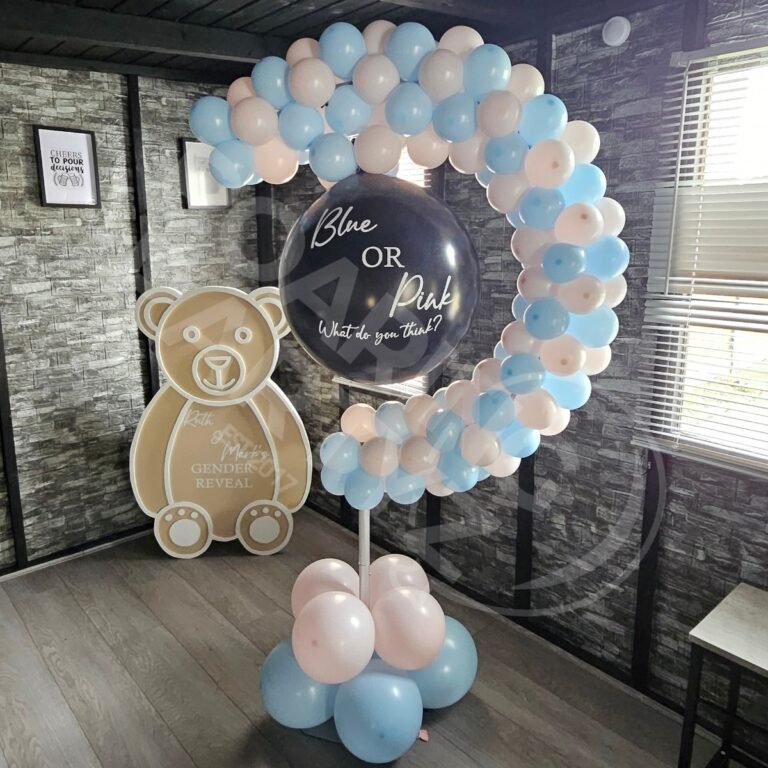 Gender Reveal Frame & Balloon