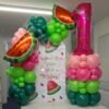 Number Balloon Tower & Backdrop Bundle