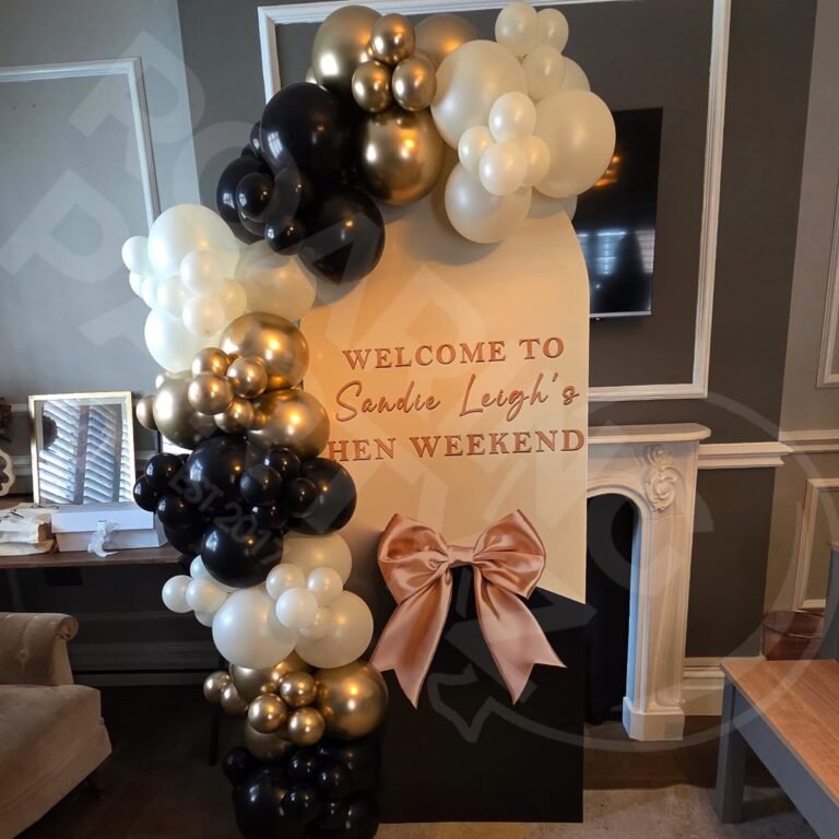 Personalised Printed Arch Backdrop