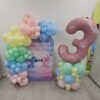 Number Balloon Tower & Backdrop Bundle