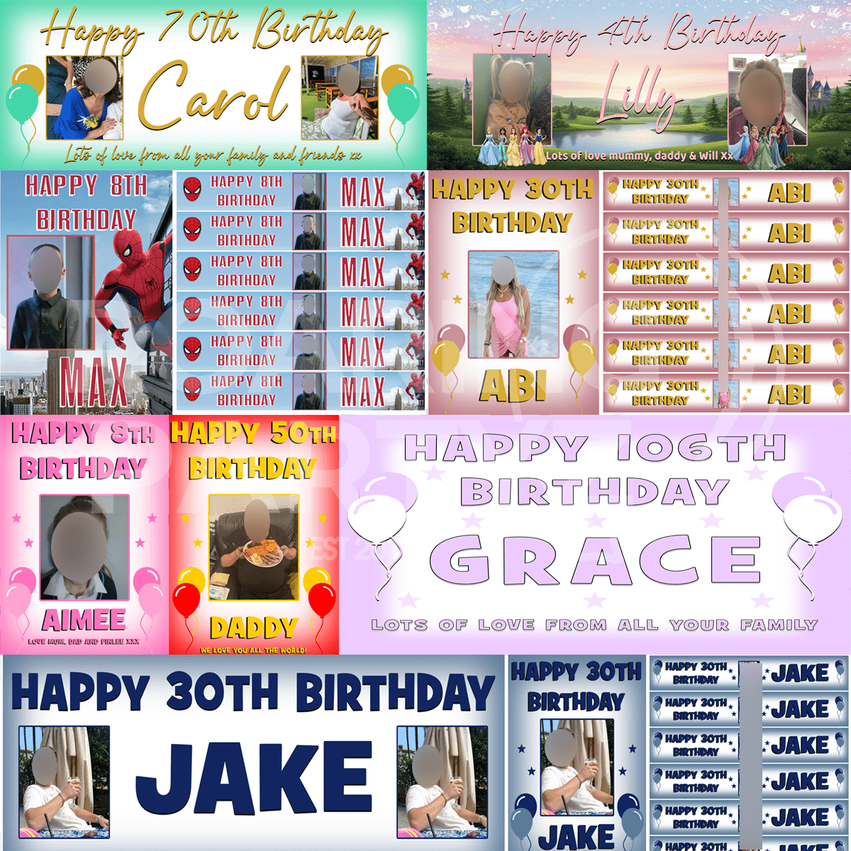 Personalised Banners
