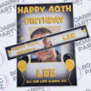 Personalised Poster set in black and gold
