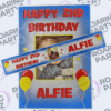 Personalised Poster set in blue, yellow and red