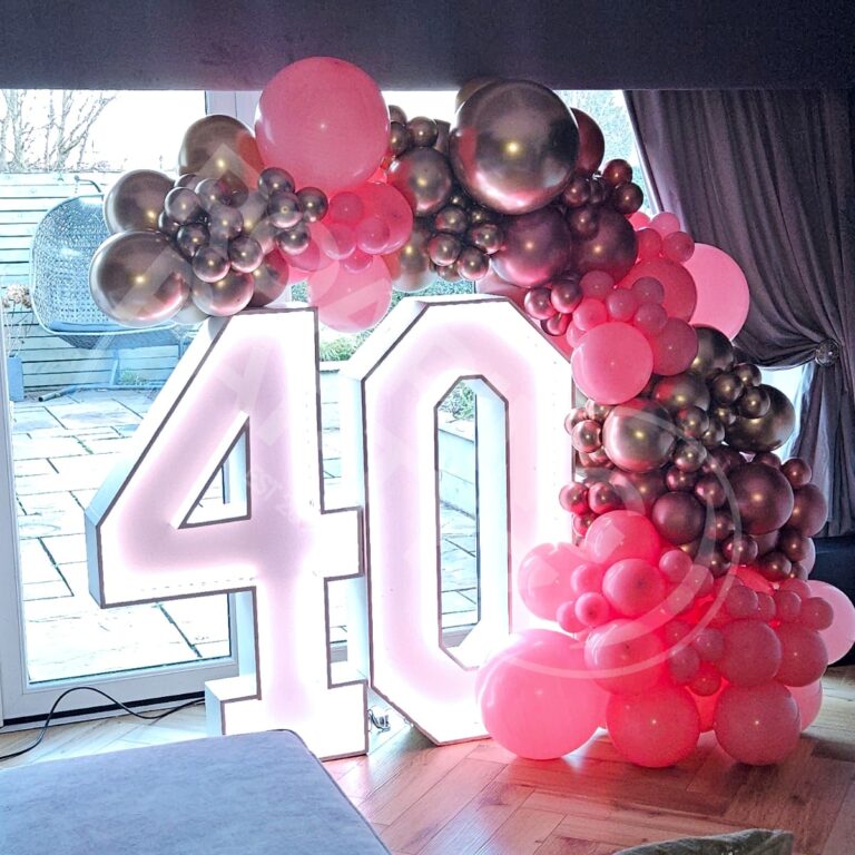 Light up 40 with deluxe garland