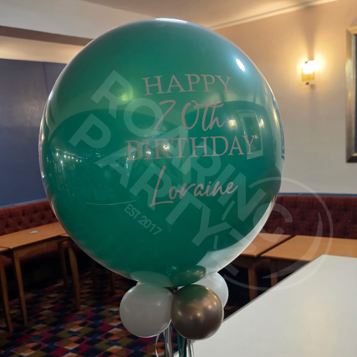 Glossy Bubble for 70th Birthday in Netherton