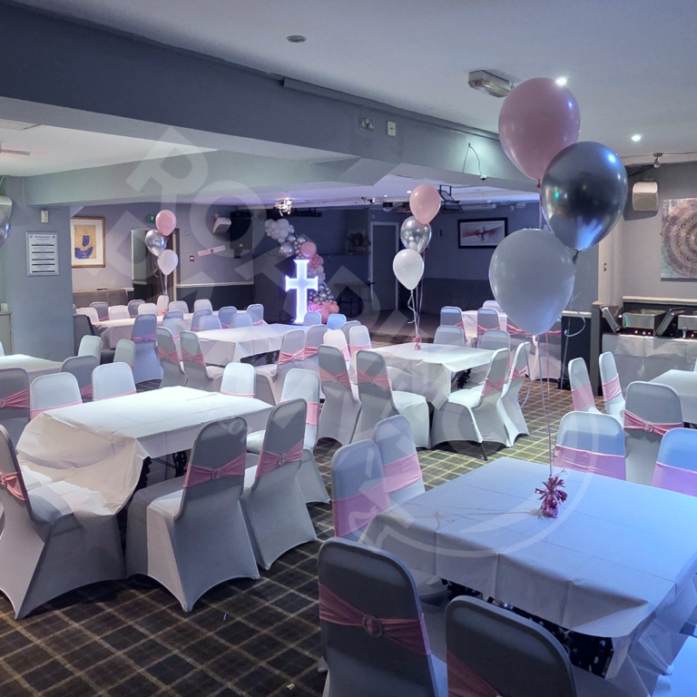 Christening LTE Venue Dressing Package at MCA, Maghull, Liverpool